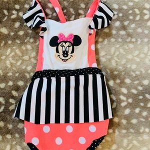 Handmade by Hive Vibes Size 2 Minnie Romper